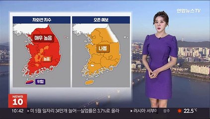 [날씨] 징검다리 현충일 연휴 '쾌청'…자외선·오존↑