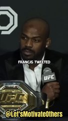 Jon Jones Calls Francis Ngannou A P*ssy #shorts #viral #motivation#viral #trending