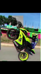 Crazy bike wheeling