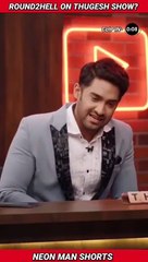 Round2hell in Thugesh SHOW? Reacts! | Thugesh Round2hell | Thugesh Shorts Facts #shorts