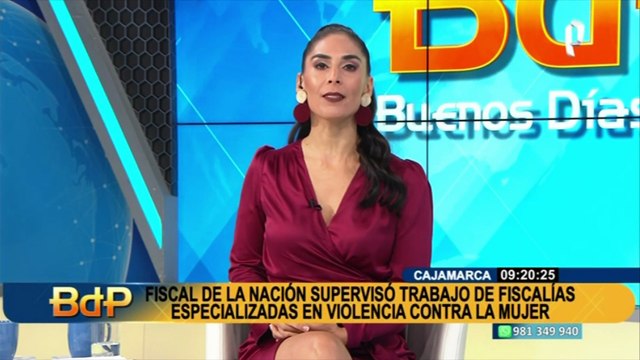 Patricia Benavides supervisó labores de Fiscalía contra la violencia a la mujer en Cajamarca