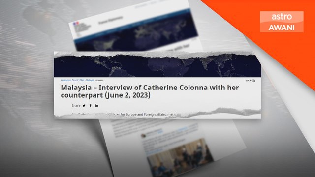 Perancis iktiraf kedaulatan penuh Malaysia