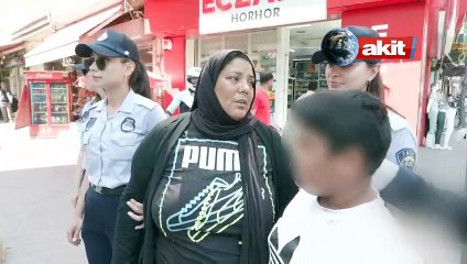 Dilenci operasyonu! Hem zabıtaya hem kameraya saldırdı