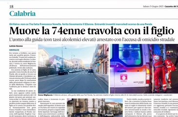 Rassegna stampa 03-06-22 edizioni Calabria