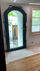 Cat Confounded by Newly Installed Glass Door