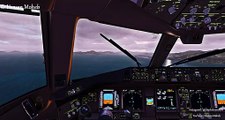 Boeing 777 Near Miss At Ocean Crosswind Landing Cockpit At Hong Kong