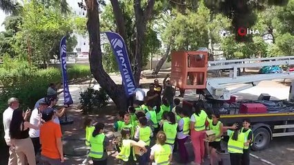 Mersin'deki Tabiat Parkı'nda Kuşlar İçin Özel Yuvalar Hazırlandı