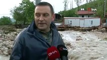 Sel felaketinde 3 ev yıkıldı, çok sayıda hayvan telef oldu