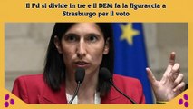 Il Pd si divide in tre e il DEM fa la figuraccia a Strasburgo per il voto