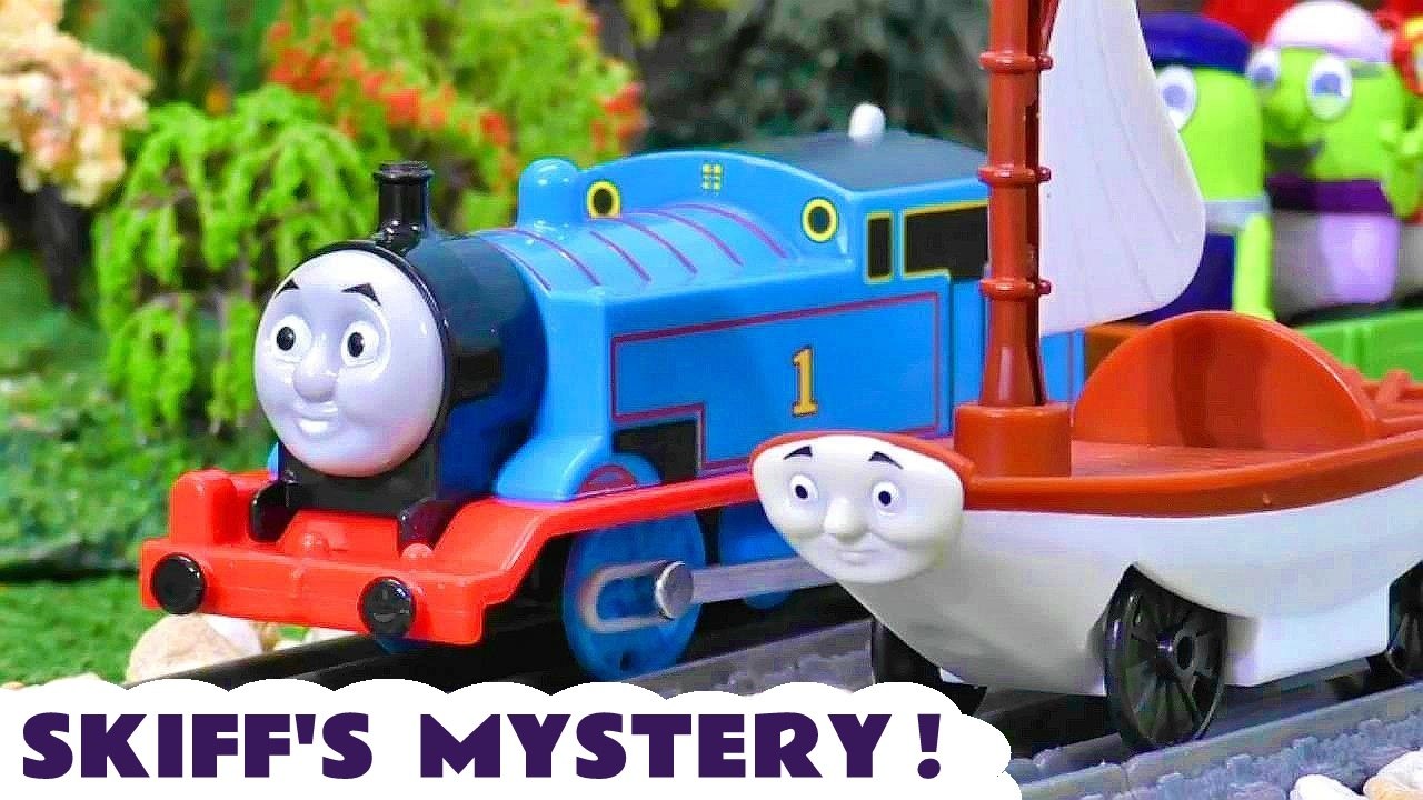 SKIFF Mystery Toy Train Story with Sharks Thomas The Train and Funlings Cartoon for Kids