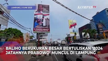 Muncul Baliho Bertuliskan 2024 Jatahnya Prabowo di Lampung