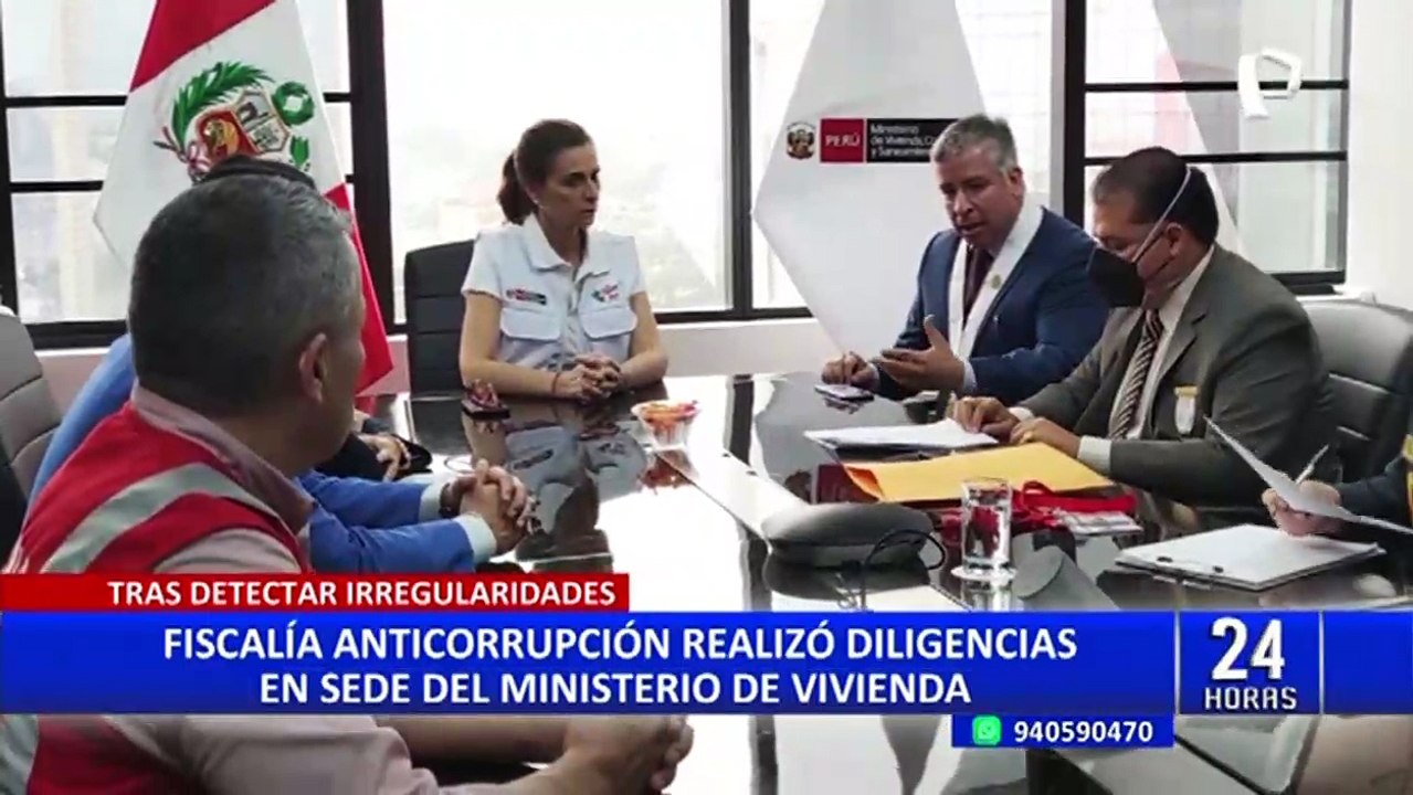 Fiscalía de la Nación allana oficinas del Ministerio de Vivienda