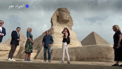 السيدة الأميركية الأولى تزور منطقة أهرامات الجيزة