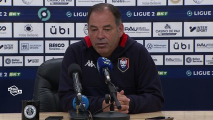J38 Ligue 2 BKT : la réaction de Stéphane Moulin après Pau FC 0-1 SM Caen