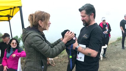 İzmir'de köpekle kros etkinliği düzenlendi