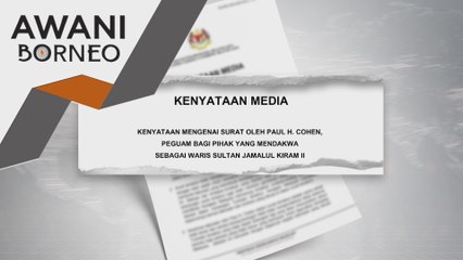 Tuntutan Sulu, AGC nafi dakwaan peguam waris, endak fakta sebenar