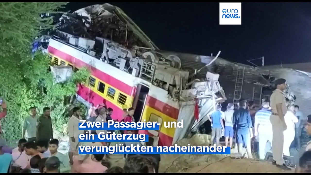 Hunderte Tote und mehr als 900 Verletzte nach dem Zugunglück in Indien