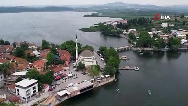 70 yıl sonra bir ilk... Haliç’ten çıktı, Uluabat Gölü kenarındaki Gölyazı’ya yüzerek getirildi