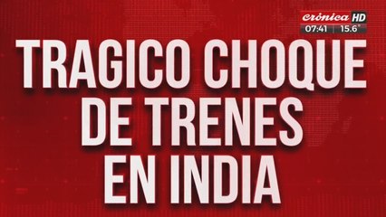 Trágico choque de trenes en India: hay al menos 300 muertos
