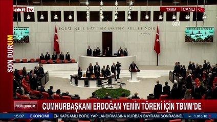 Cumhurbaşkanı Erdoğan yemin etti! Sizde öyle melül melül bakacaksınız !