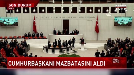 Son Dakika! Cumhurbaşkanı Erdoğan TBMM'de yemin etti