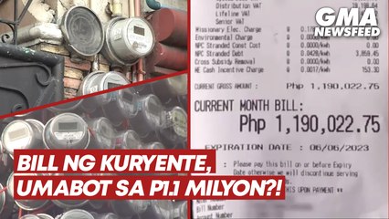 Electric bill ng kuryente, umabot sa P1.1 million?! | GMA News Feed