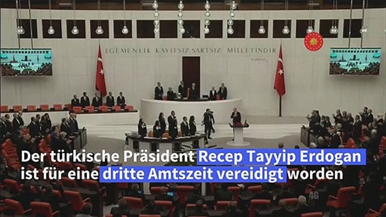 Erdogan für dritte Amtszeit vereidigt