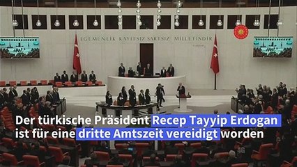 Erdogan für dritte Amtszeit vereidigt
