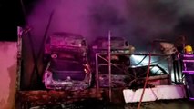 Conforme chefe do Detran de Cascavel, oito veículos foram atingidos por incêndio criminoso