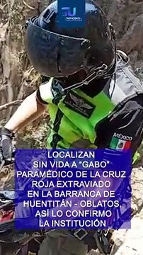 Fue localizado sin vida Gabo el paramédico de la cruz roja extraviado en la barranca de Oblatos #TuNotiReel