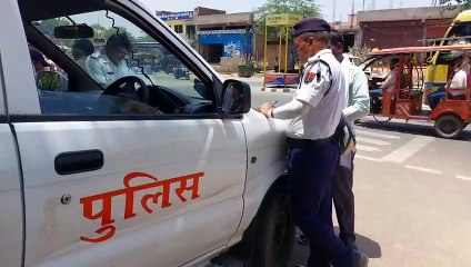बिना हेलमेट दुपहिया वाहन चलाना पड़ा भारी, 1106 चालकों का किया चालान