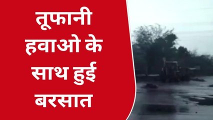 पाली: जिले में एक बार फिर बदला मौसम का मिजाज, तेज हवाओं के साथ हुई बारिश, देखें VIDEO