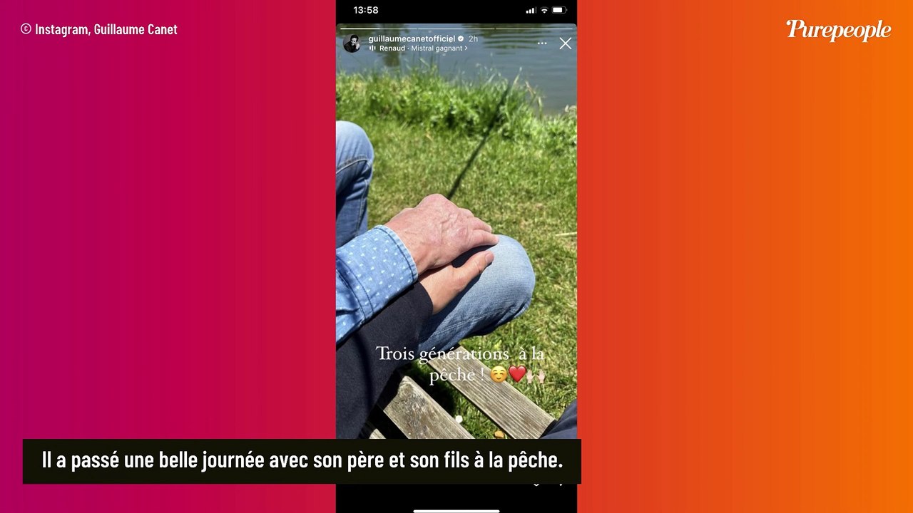 Guillaume Canet : Précieux moment avec son fils Marcel et son père Philippe
