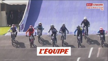 Les images du doublé français en moins de 23 ans - BMX - CM (F)