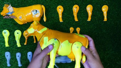 Merakit Mainan Sapi Perah , Mainan Kuda Dan Mainan Gajah