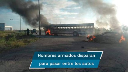 Balaceras, persecuciones, bloqueos y quema de vehículos; así amaneció Matamoros