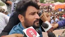 शहीद स्मारक पर बेरोजगारों का आंदोलन , लाठीचार्ज के बाद आया वार्ता का बुलावा