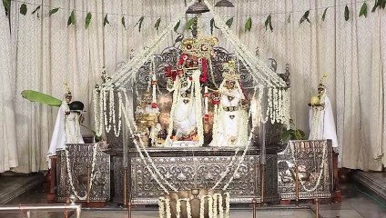 VIDEO : जयपुर के गोविंददेवजी को चांदी के फव्वारों के बीच कराया ज्येष्ठाभिषेक