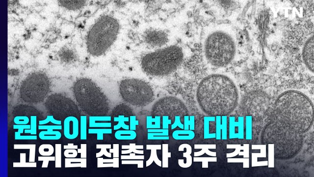 원숭이두창 고위험 접촉자 3주 격리...치료제 다음 달 도입 / YTN