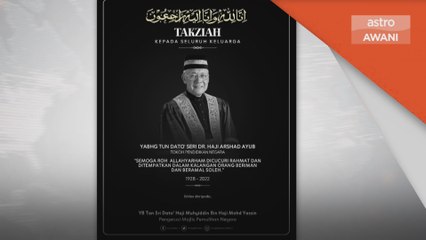 Takziah | Pemimpin politik mengenang jasa Tun Arshad Ayub