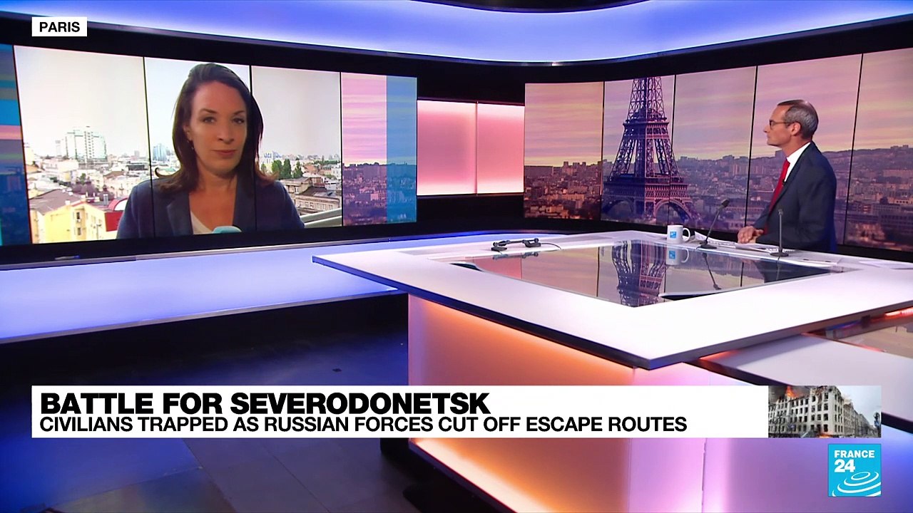 Battle for Severodonetsk: Civilians trapped as Russian forces cut off escape routes