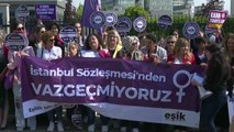 İstanbul Sözleşmesi Davası Danıştay'da.. Kadınlar Danıştay'ın Önünden Seslendi: 