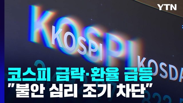 코스피 급락· 환율 급등...당국 경제는 심리 대응 고심 / YTN