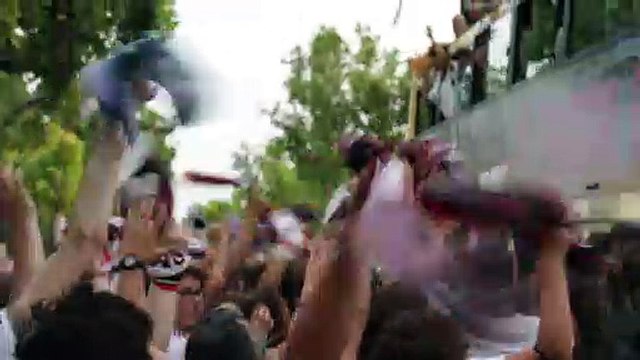 Cerca de 20.000 aficionados acompañan al Albacete Balompié en la celebración del ascenso
