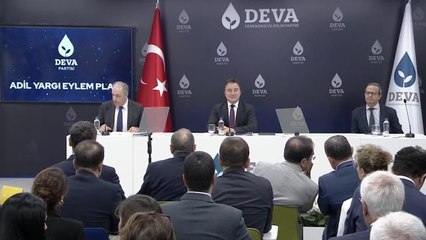 Ali Babacan, Partisinin Yargıyla İlgili Eylem Planını Açıkladı: "Yürütmenin Yargı Üzerindeki Gölgesini Kaldıracağız"