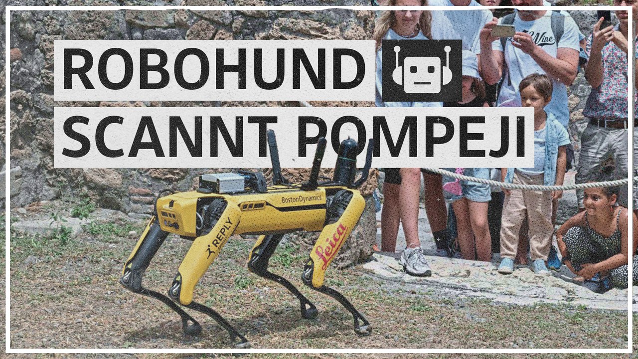 Roboterhund Spot erkundet geheime Gänge von Pompeji