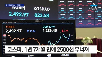 미국발 긴축 공포에 세계 증시 ‘패닉’…코스피 2500선 붕괴