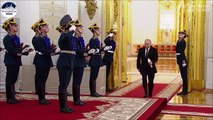 New footage shows Putin shaking uncontrollably as he presents medal at state awards amid concerns about his health