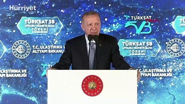 Cumhurbaşkanı Erdoğan, Türksat 5B Uydusu Hizmete Alma Töreni'ne katıldı