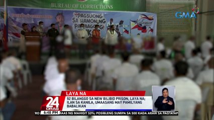92 bilanggo sa New Bilibid Prison, laya na | 24 Oras